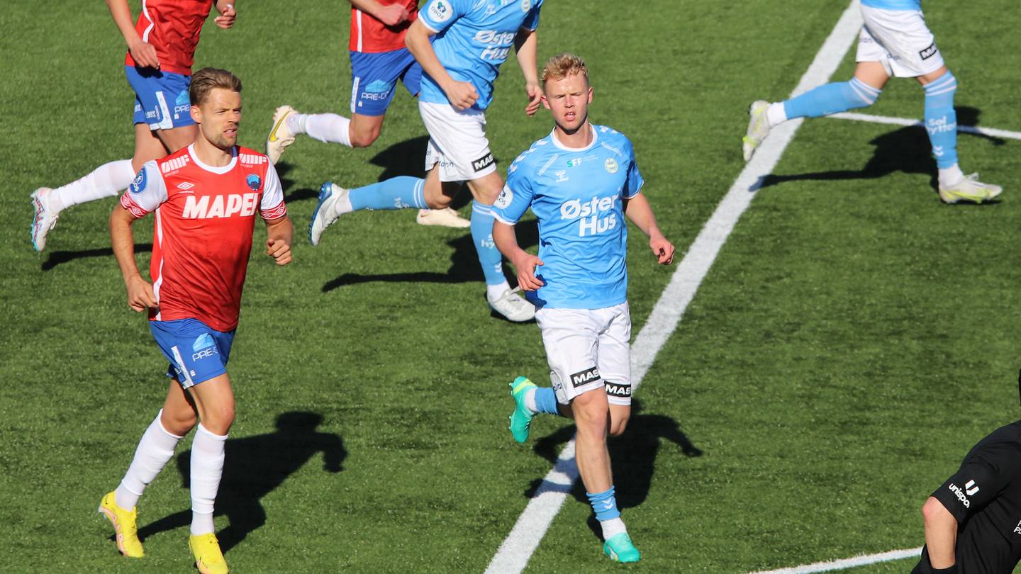 Sandnes Ulf - Kongsvinger på Øster Hus Arena i OBOS-ligaen.