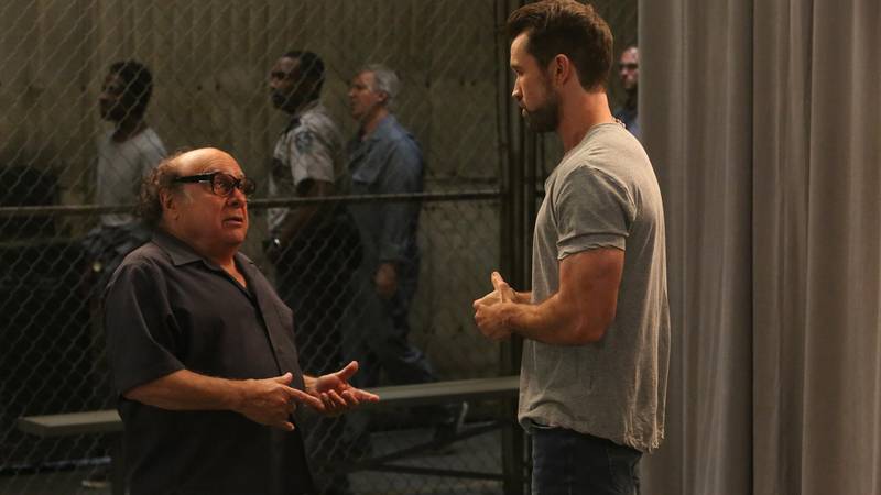 IT'S ALWAYS SUNNY IN PHILADELPHIA -- “Mac Finds His Pride” – Season 13, Episode 10 (Airs November 7, 10:00 pm e/p) Pictured: (l-r) Danny DeVito as Frank, Rob McElhenney as Mac. CR: Patrick McElhenney/FXX