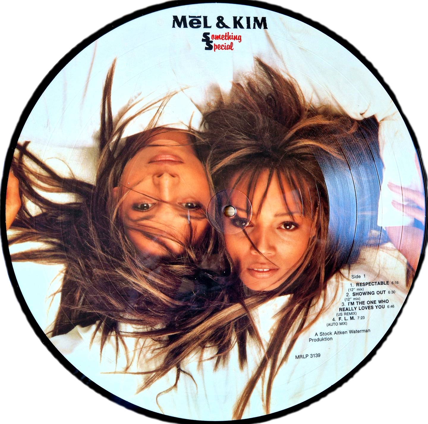 Helt spesielt: Picture disc-utgaven av Mel & Kims remiksalbum "Something Special".