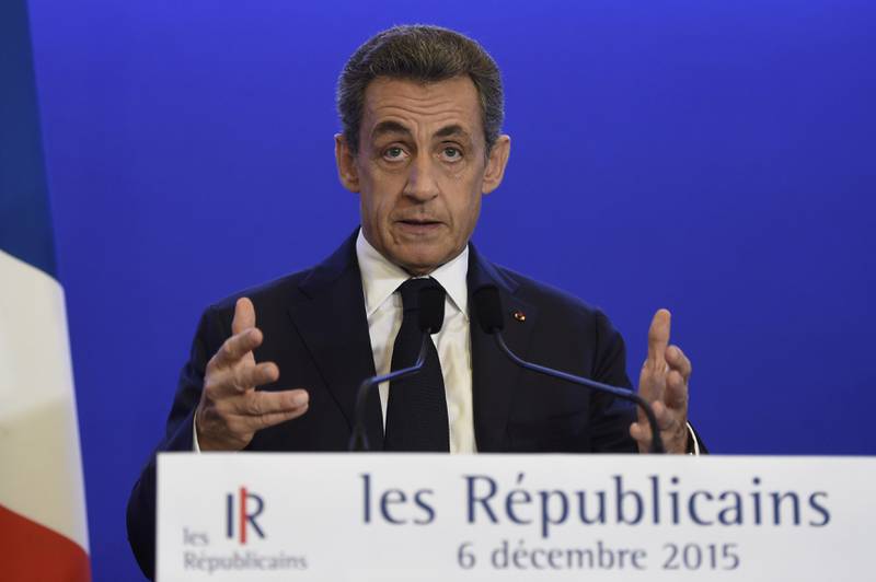 Partiet til Nicolas Sarkozy, Republikanerne, gjorde det langt dårligere enn forventet. FOTO: NTB SCANPIX