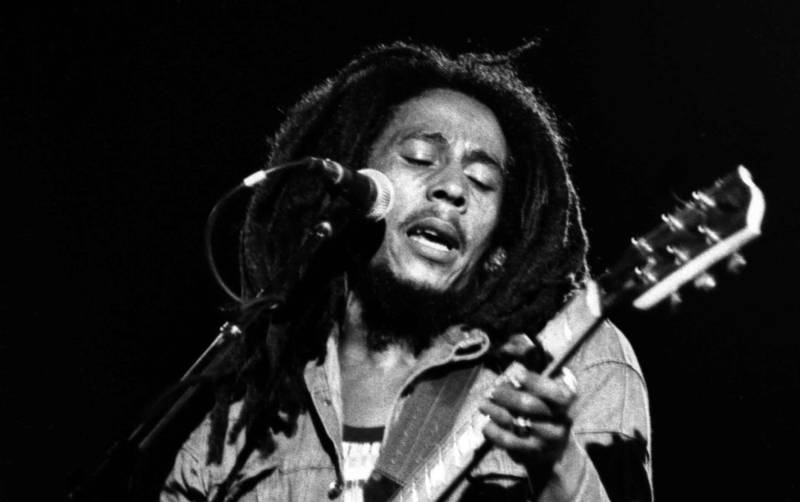 Den virkelige Bob Marley i aksjon. 