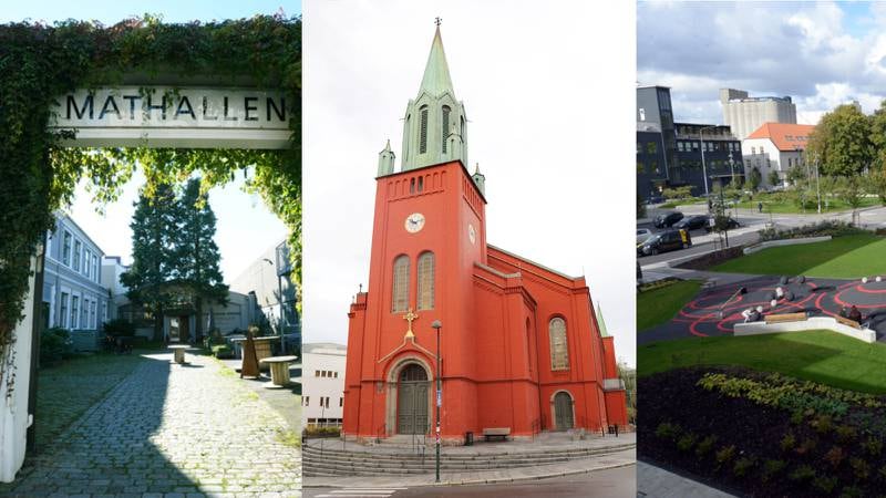  St. Petri-kirken, Mathallen eller 5 ° Øst? Det er spørsmålet juryen til årets byggeskikkpris i Stavanger kommune har tatt stilling til. Torsdag presenteres vinneren. 