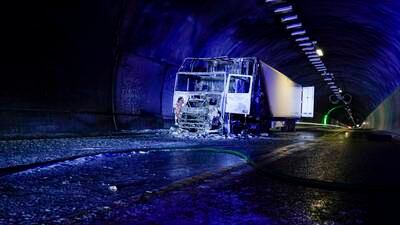Brudd i aksling på vogntog førte til storbrannen i Oslofjordtunnelen i fjor