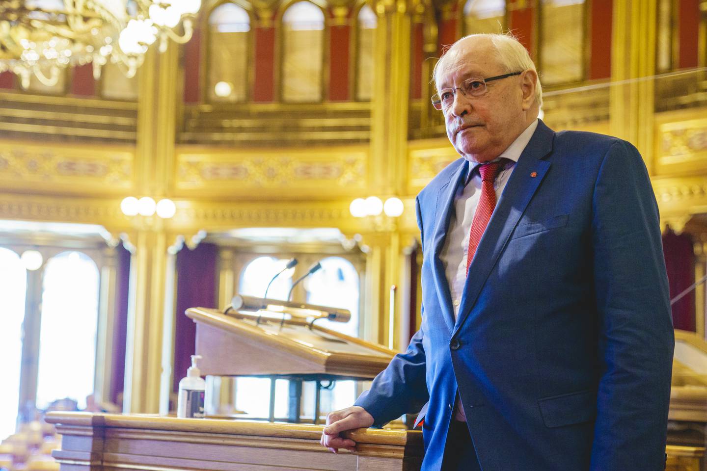 Ap-politiker Martin Kolberg sitter i utenriks- og forsvarskomiteen på Stortinget. Foto: Stian Lysberg Solum / NTB