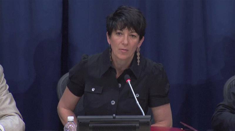 Ghislaine Maxwell, longtime associate of accused sex trafficker Jeffrey Epstein, speaks at a news conference on oceans and sustainable development at the United Nations in New York, U.S. June 25, 2013 in this screengrab taken from United Nations TV file footage. UNTV/Handout via REUTERS THIS IMAGE HAS BEEN SUPPLIED BY A THIRD PARTY. NO RESALES. NO ARCHIVES.