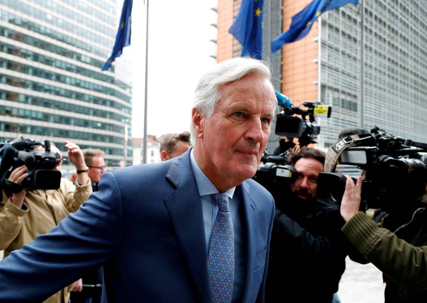 EUs sjefforhandler Michel Barnier har drevet hektisk møtevirksomhet de siste dagene. FOTO: NTB SCANPIX