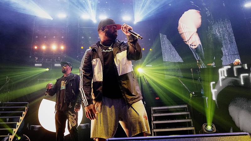 RZA (til venstre) og Raekwon i Wu-Tang Clan.