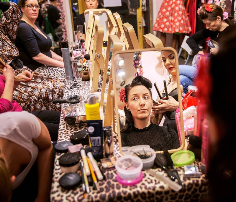 Internasjonal trend: Miss Rockabully’s Beauty School samler vintageinteresserte i butikken manillusion på Grünerløkka.