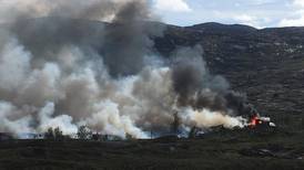 Flere eksplosjoner i brennende togtunnel i Nordland