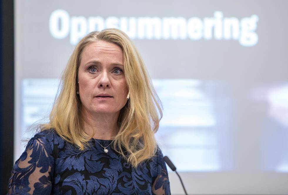 Oslo  20181218.
Arbeidsminister Anniken Hauglie (H) presenterte den nye IA-avtalen på en pressekonferanse tirsdag.





Foto: Ole Berg-Rusten / NTB Scanpix