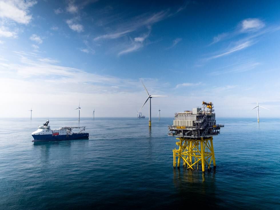 Equinors Dudgeon Offshore Wind Farm vindmølleanlegg utanfor England.
Illustrasjonsfoto: Jan Arne Vold / Equinor / NTB / NPK
