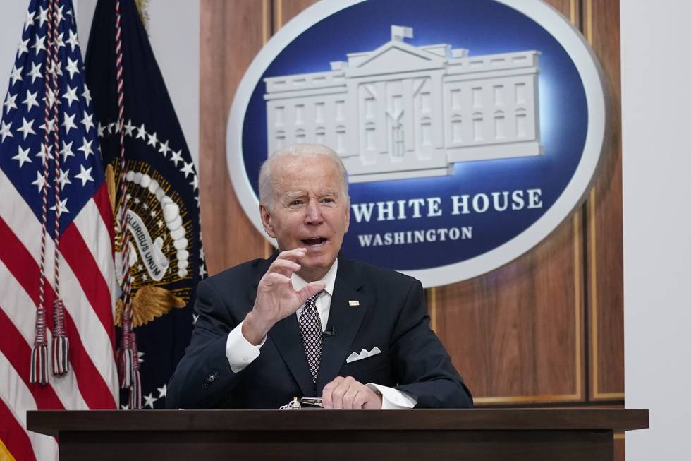 President Joe Biden tonet fredag ned møtet med Saudi-Arabias kronprins Mohammed bin Salman. Foto: Evan Vucci / AP / NTB