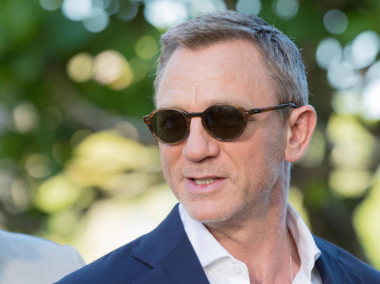 Actor Daniel Craig poses for photographers during the photo call of the latest installment of the James Bond film franchise, currently known as 'Bond 25', in Oracabessa, Jamaica, Thursday, April 25, 2019. (AP Photo/Leo Hudson)