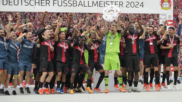 Leverkusen fullførte historisk sesong uten tap – Union berget seg på overtid