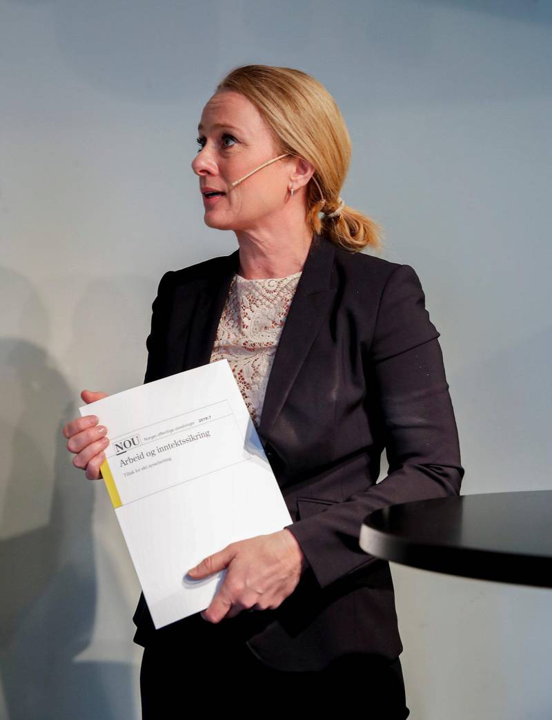 LOVER MILLIONER: Arbeids- og sosialminister Anniken Hauglie (H) lover 105 millioner for å bøte på konsekvensene av AAP-endringene.Foto: NTB scanpix