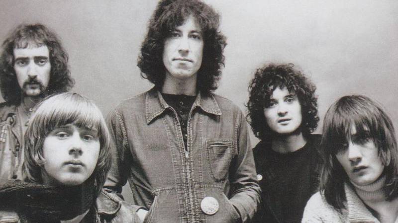 60-tallsutgaven av Fleetwood Mac, med Peter Green i midten.