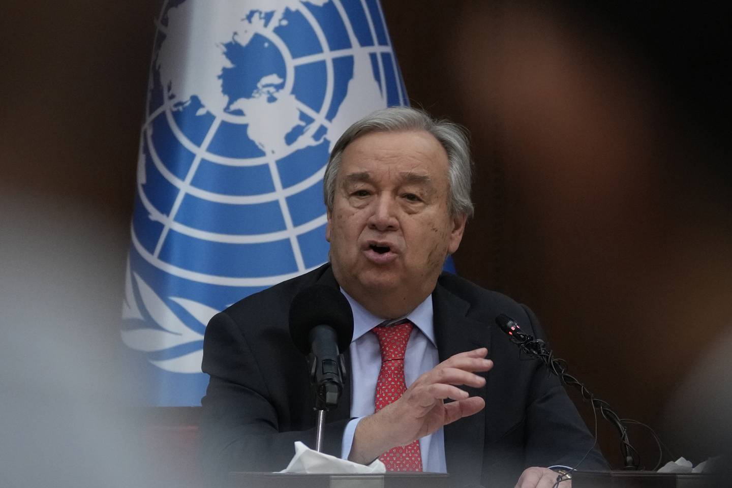 FNs generalsekretær António Guterres ber land hente hjem egne statsborgere som befinner seg i syriske leirer. Foto: Hadi Mizban / AP / NTB