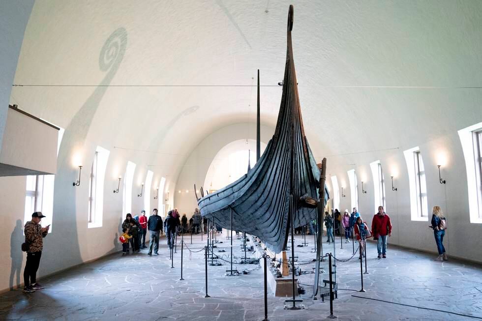 Det nye Vikingtidsmuseet skal etter planen bli over tre ganger så stort som Vikingskipmuseet. Illustrasjonsfoto: Fredrik Hagen / NTB
