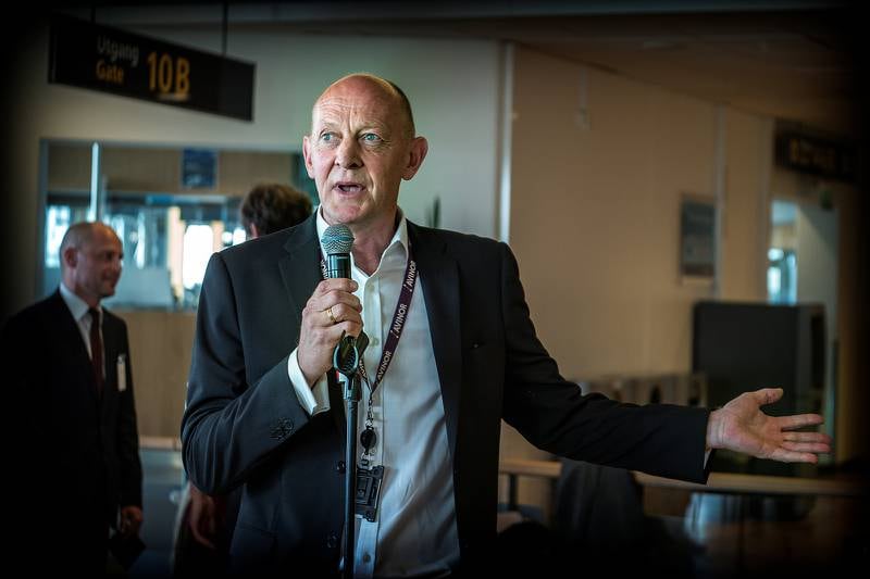 Lufthavndirektør Leif Anker Lorentzen mener den nye terminalen er første steget mot en lufthavn i øverste klasse. Foto: Roy Storvik