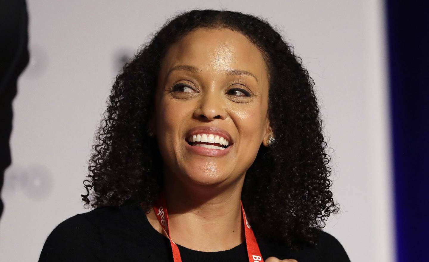 FILE - In this June 1, 2017, file photo, author Jesmyn Ward speaks at Book Expo America in New York. Ward?Äôs ?ÄúSing, Unburied, Sing,?Äù winner of the National Book Award for fiction, is now a nominee for the National Book Critics Circle prize, announced Monday, Jan. 22, 2018. (AP Photo/Mark Lennihan, File)