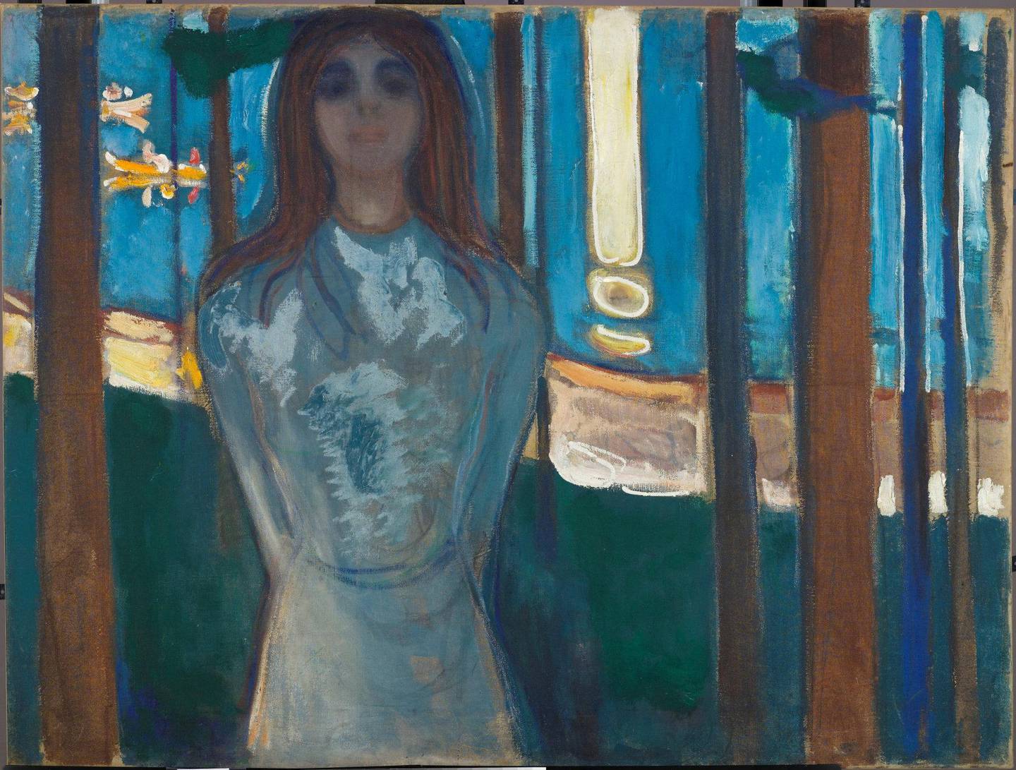 «Sommernatt. Stemmen» vises i Munchmuseets «Exit». Utstillingen teller de samme verkene som ble vist i Munchmuseets åpningsutstilling i 1963.FOTO: RICHARD JEFFRIES/MUNCHMUSEET