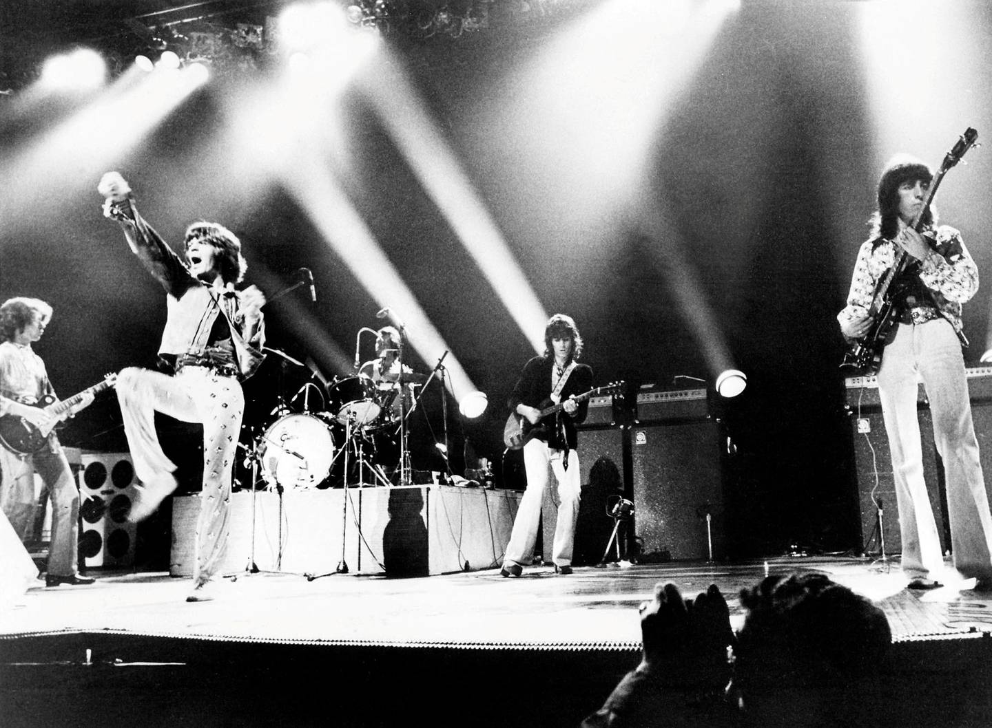The Rolling Stones på Wembley i London i 1973, etter utgivelsen av «Goat’s Head Soup». Foto: AFP/NTB