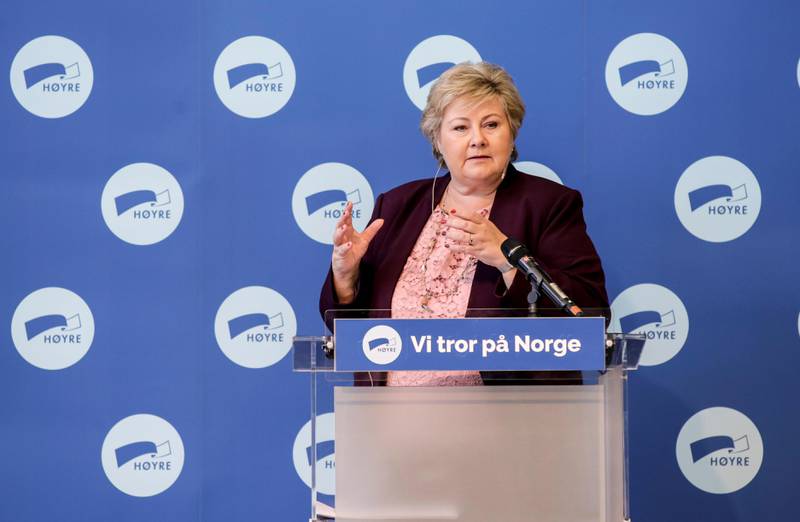 Oslo 20200607. 
Statsminister Erna Solbergs innledning på Høyres sentralstyre i Oslo.
Foto: Vidar Ruud / NTB scanpix