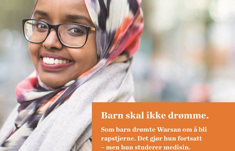 Warsal Ismail flyktet fra Somalia og har grepet mulighetene Norge har gitt og realisert sine drømmer. FOTO/faksimile: ANTIRASISTISK SENTER