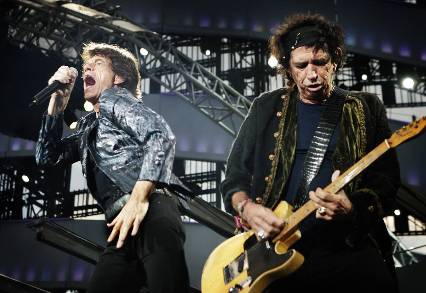 Mick & Keef med Rolling Stones på Valle Hovin i 2007.