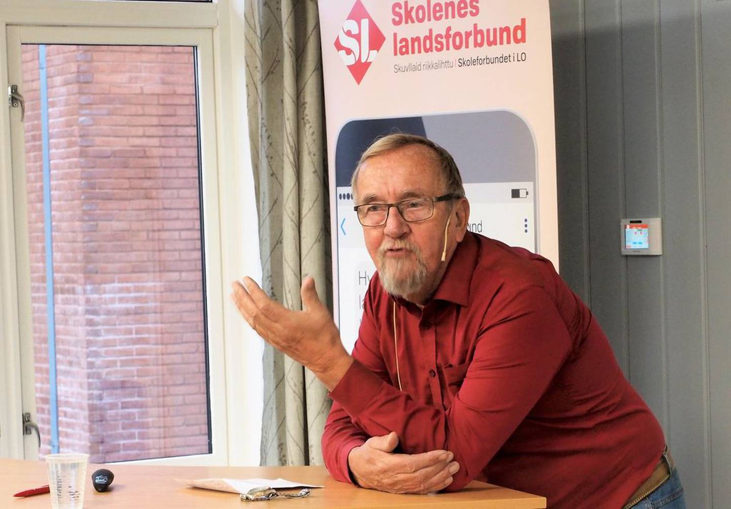 Yngve Hågensen var en ettertraktet innleder lenge etter at han gikk av som LO-leder. Her er det Skolenes landsforbund som får en leksjon i 2018.