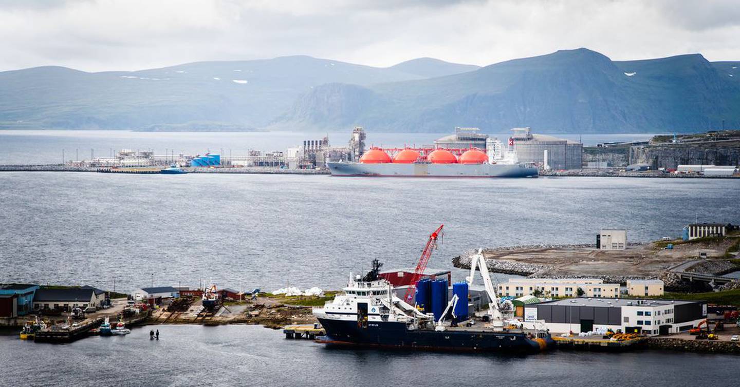 Melkøya, anlegg for mottak og prosessering av naturgass fra Snøhvitfeltet i Barentshavet, Hammerfest, Finnmark