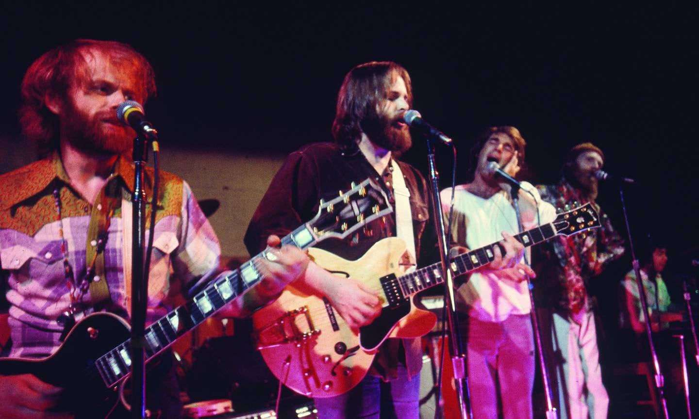 Beach Boys på scenen i 1972.