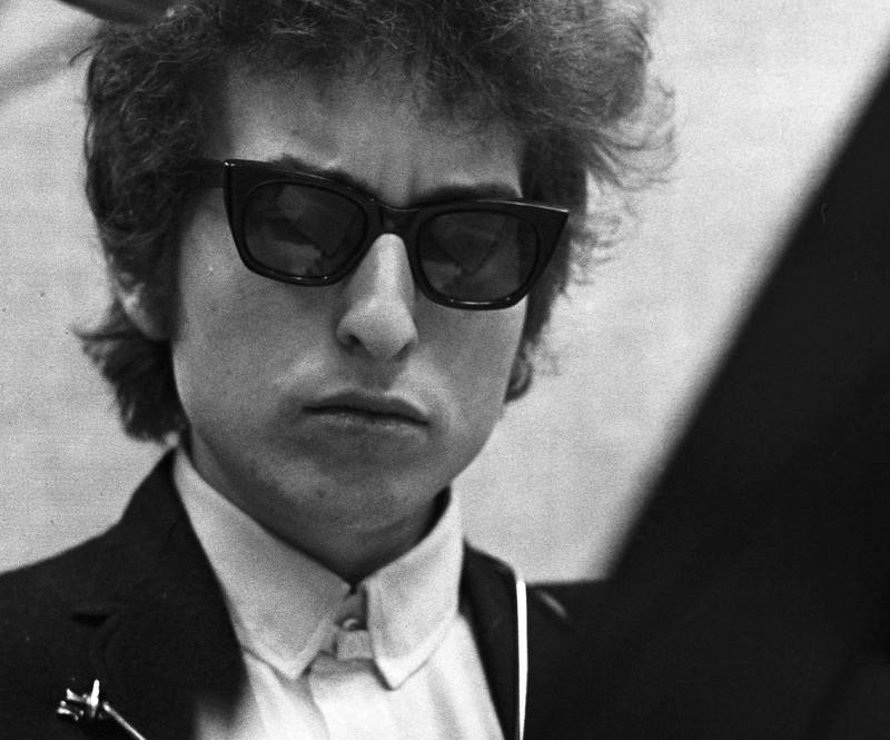 Bob Dylan i studio i begynnelsen av karrieren.