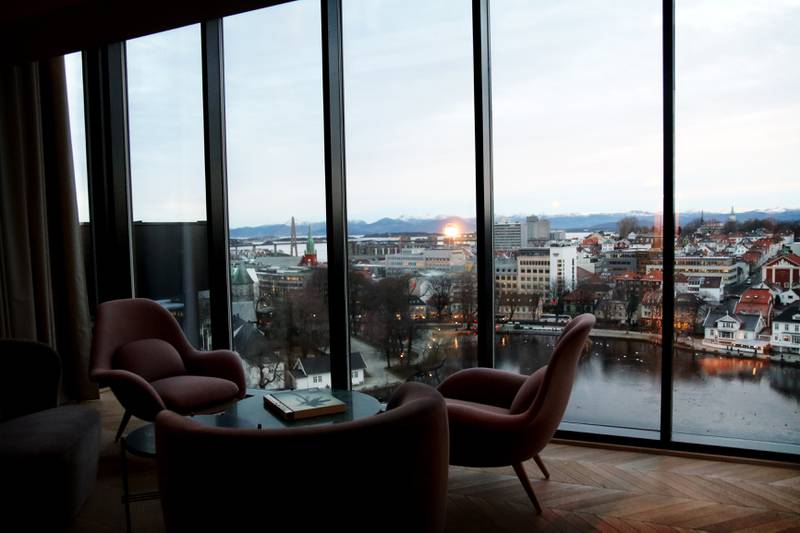 Utsikt fra suiten. Foto: Tone Helene Oskarsen