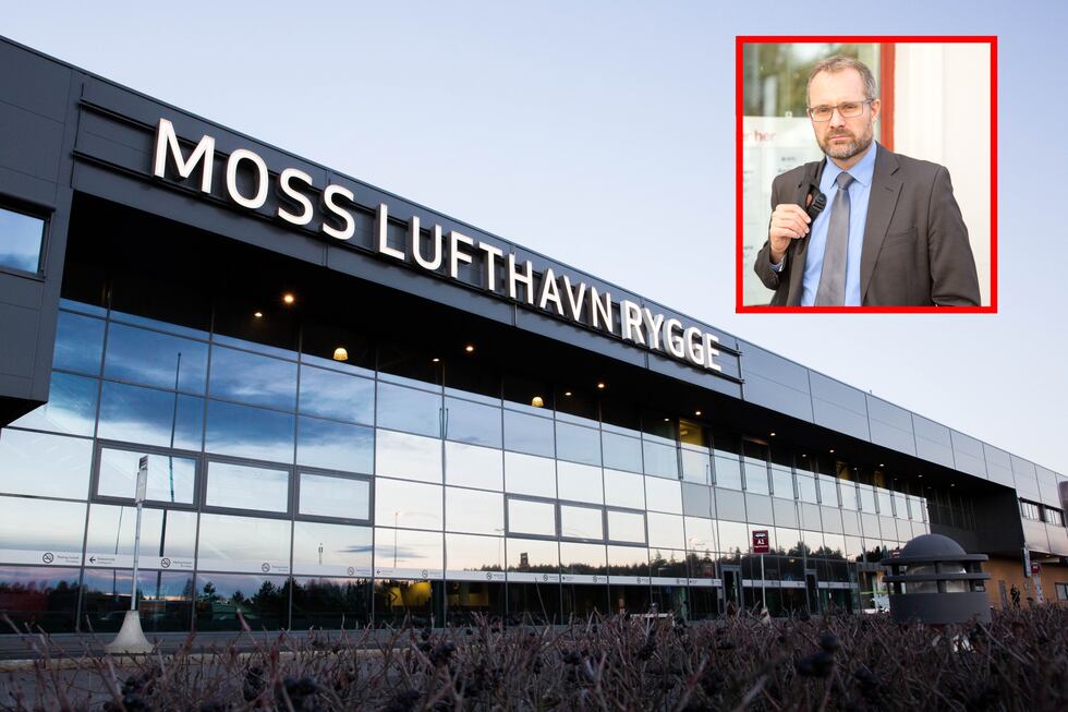 Knut R. Johannessen (innfelt), daglig leder i Rygge Airport, er strålende fornøyd med Rygge kommunes positive innstilling.