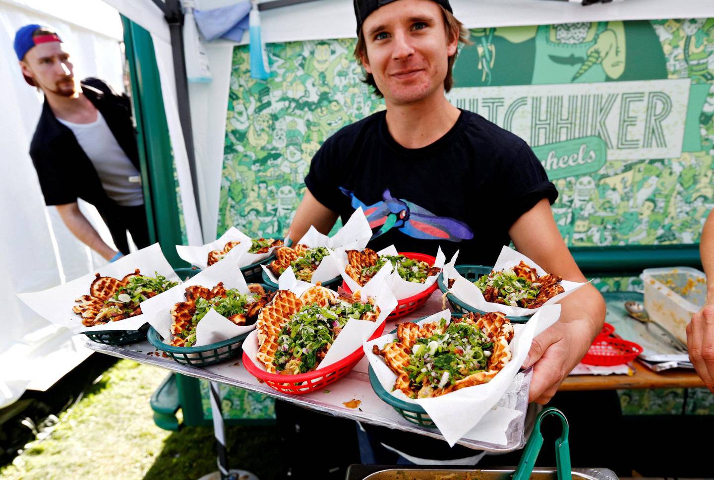 95 prosent av maten som serveres på Øyafestivalen er økologisk. FOTO: ANETTE KARLSEN/NTB SCANPIX