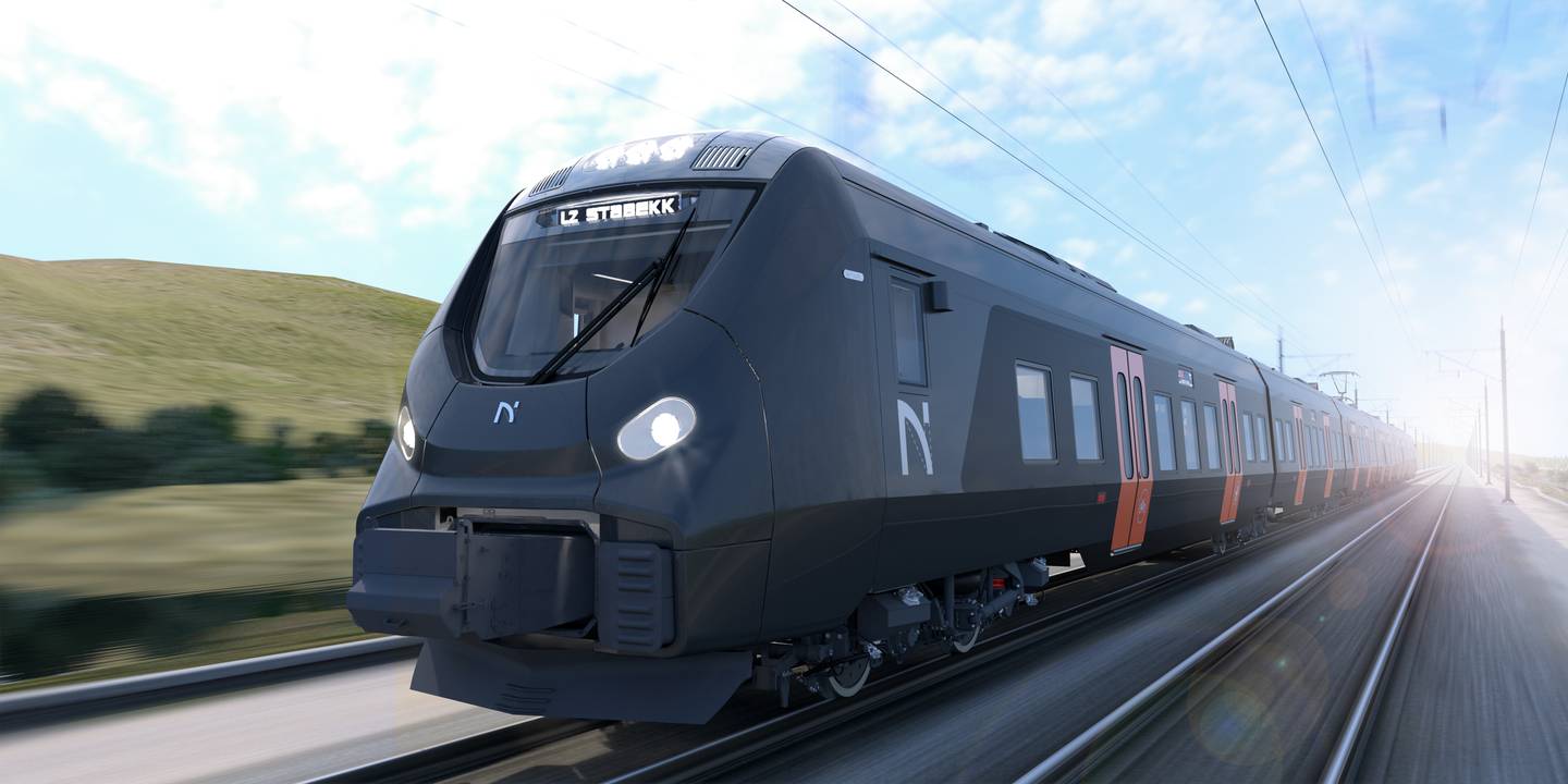 Slik vil de se ut, de nye Coradia Nordic-togene som Norske tog AS har bestilt fra Alstom.