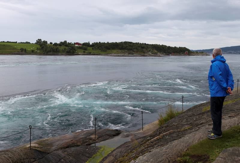 FØRST: Saltstraumen, like sør for Bodø, ble ett av Norges tre første marine verneområder så sent som i 2013. Tidevannsstrømmen er regnet for å være en av verdens sterkeste. Vannmassene har en fart på 10-12 knop. FOTO: MARIANNE LØVLAND/NTB SCANPIX
