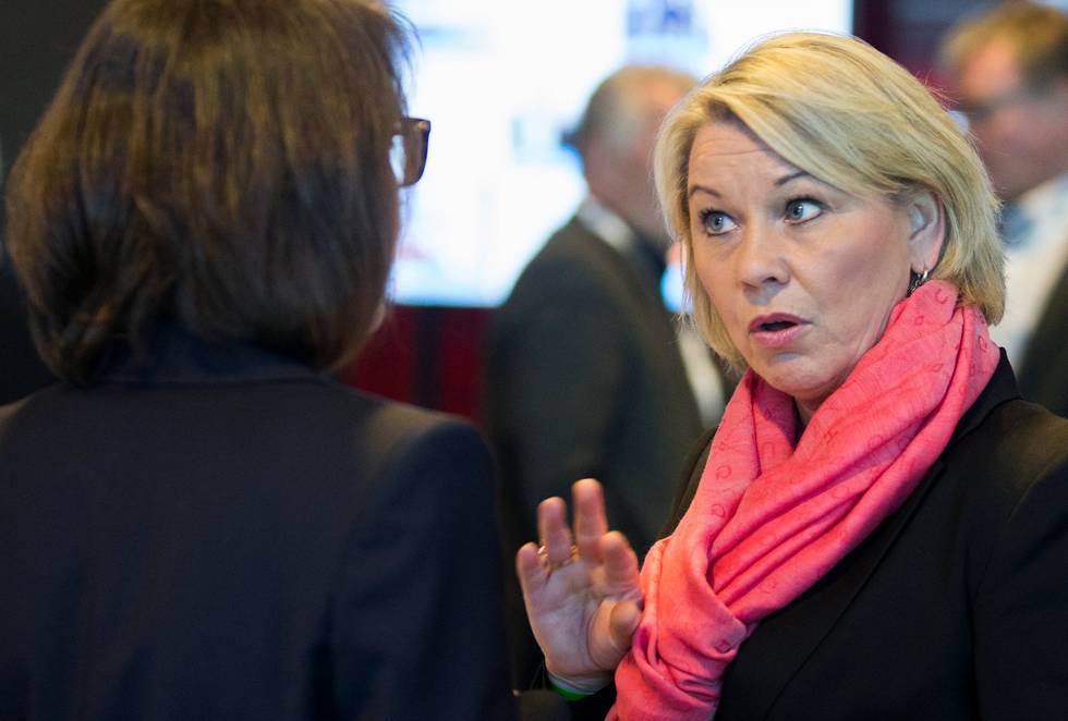 Næringsminister Monica Mæland (H) vil ha fakta på bordet i DNB-skandalen. FOTO: BERIT ROALD/NTB SCANPIX