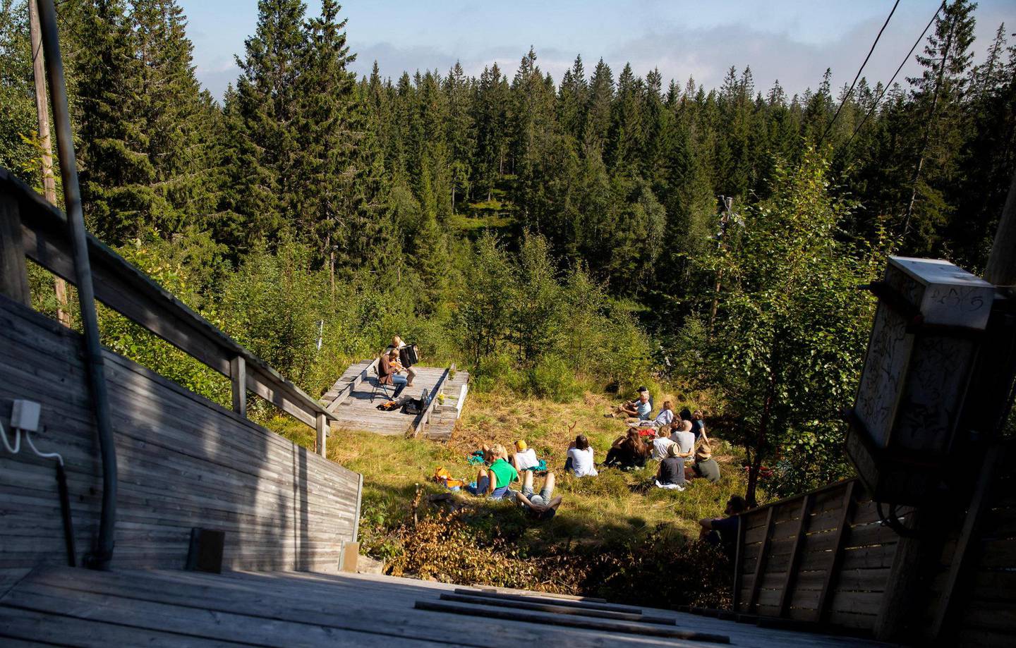 Utsikt fra toppen av ovarennet. Foto: Matija Puzar/Oslo Jazzfestival