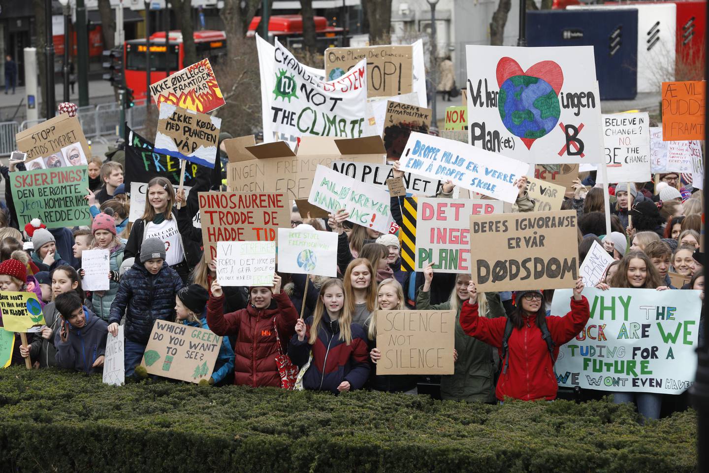 ENGASJEMENT: Mange unge vil gjøre noe i klimasaken, noe blant annet skolestreikene for klimaet har vist. 
Foto: Tom Hansen / NTB