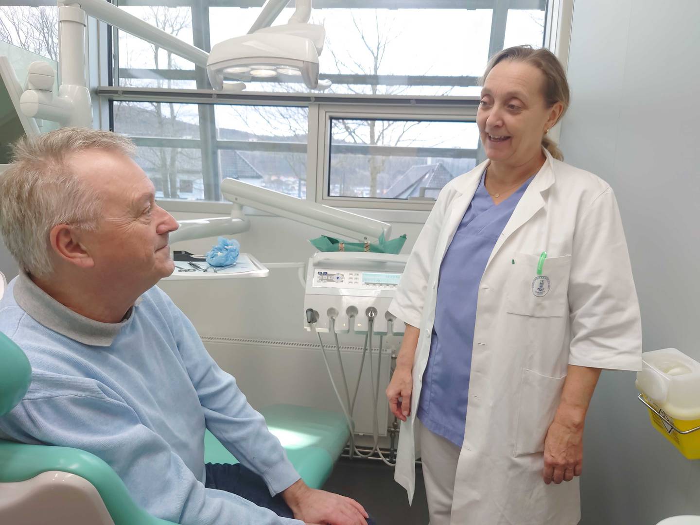 Geir Olsen og Cecilie Gjerde på Odontologen i Bergen, stamcellebehandling for kjevebein