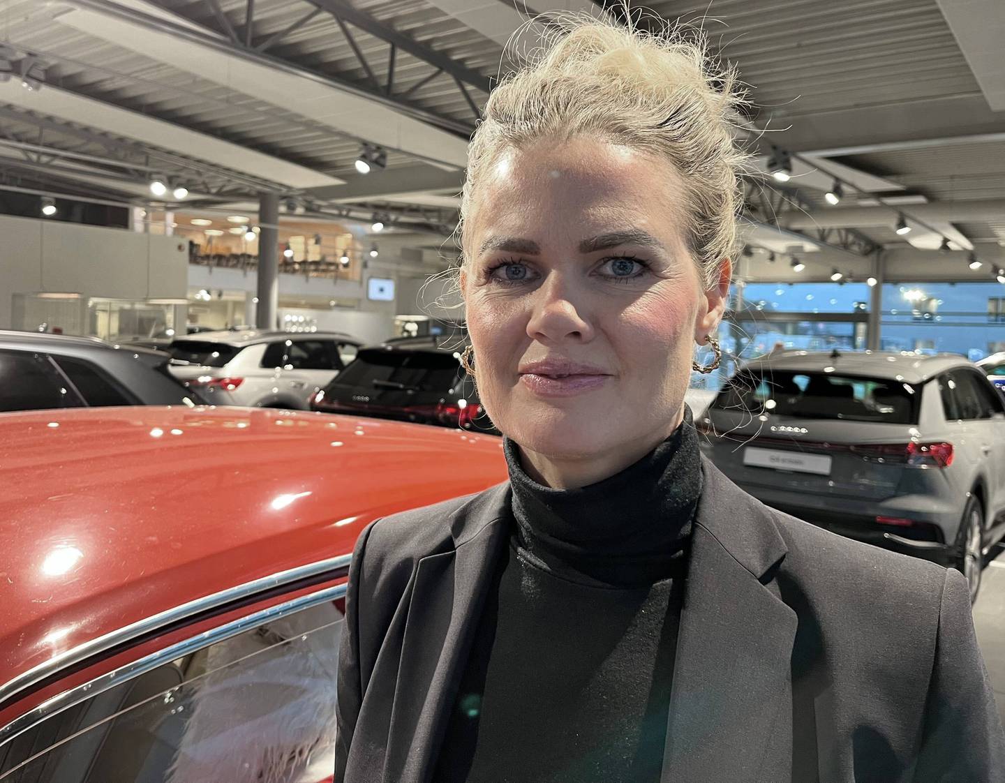 Lene Mæland er Audi-selger hos Møller Bil på Forus.