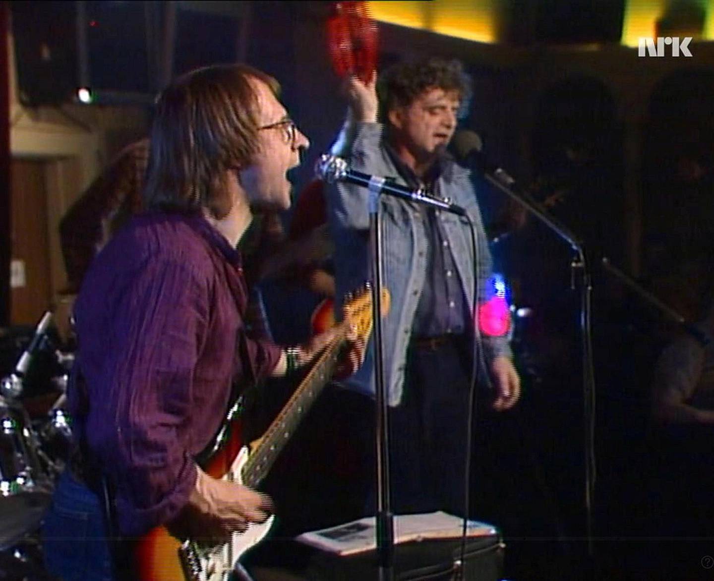 Kåre Virud og Jan Erik Vold i TV-programmet «Dylan på norsk» i 1981, tilgjengelig i NRKs nettarkiv.
