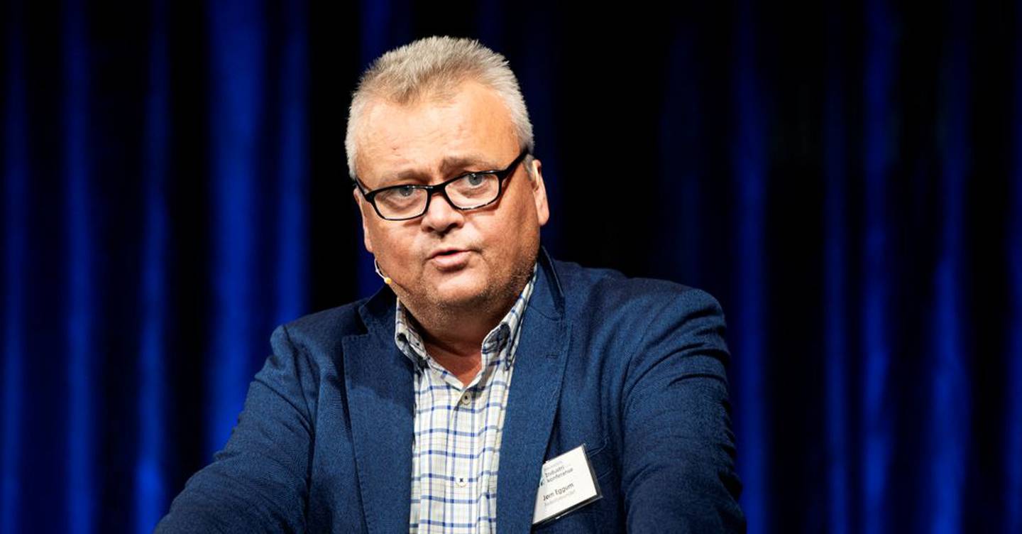 Fellesforbundet-leiar Jørn Eggum avviste kontant forslaga frå sjeføkonomen under Industrikonferansen på Raufoss.

Foto: Håvard Sæbø/LO Media