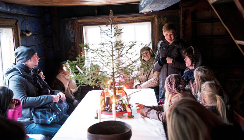Stemning: I Torpostua blir det julestemning og fortellinger fra gamle dager. Foto: Drammens Museum