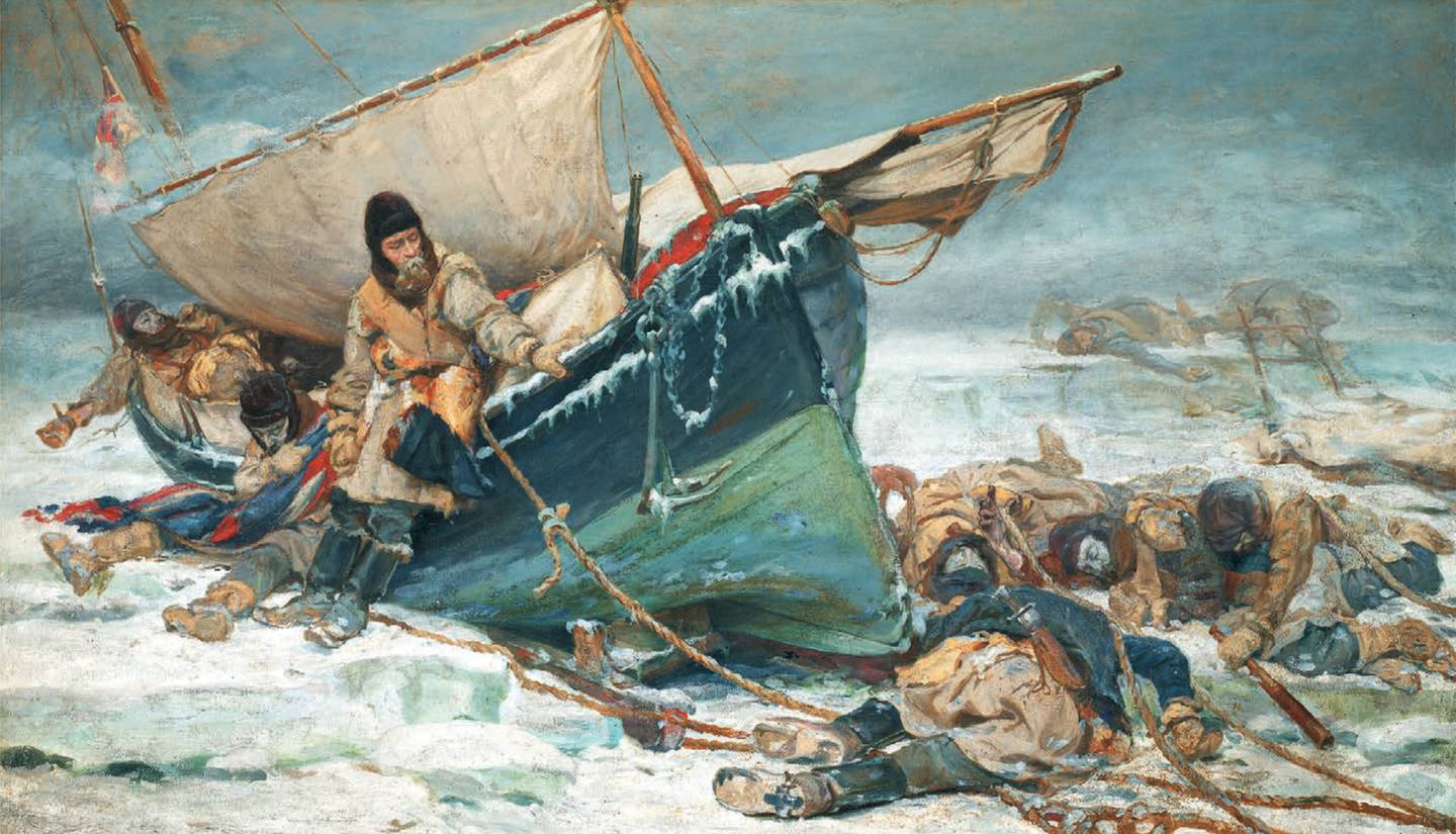 Historien om ekspedisjonen som gikk tapt i Arktis, fascinerte og inspirerte kunstnere og malere, som forsøkte å fremstille skjebnen til mannskapet i isødet.