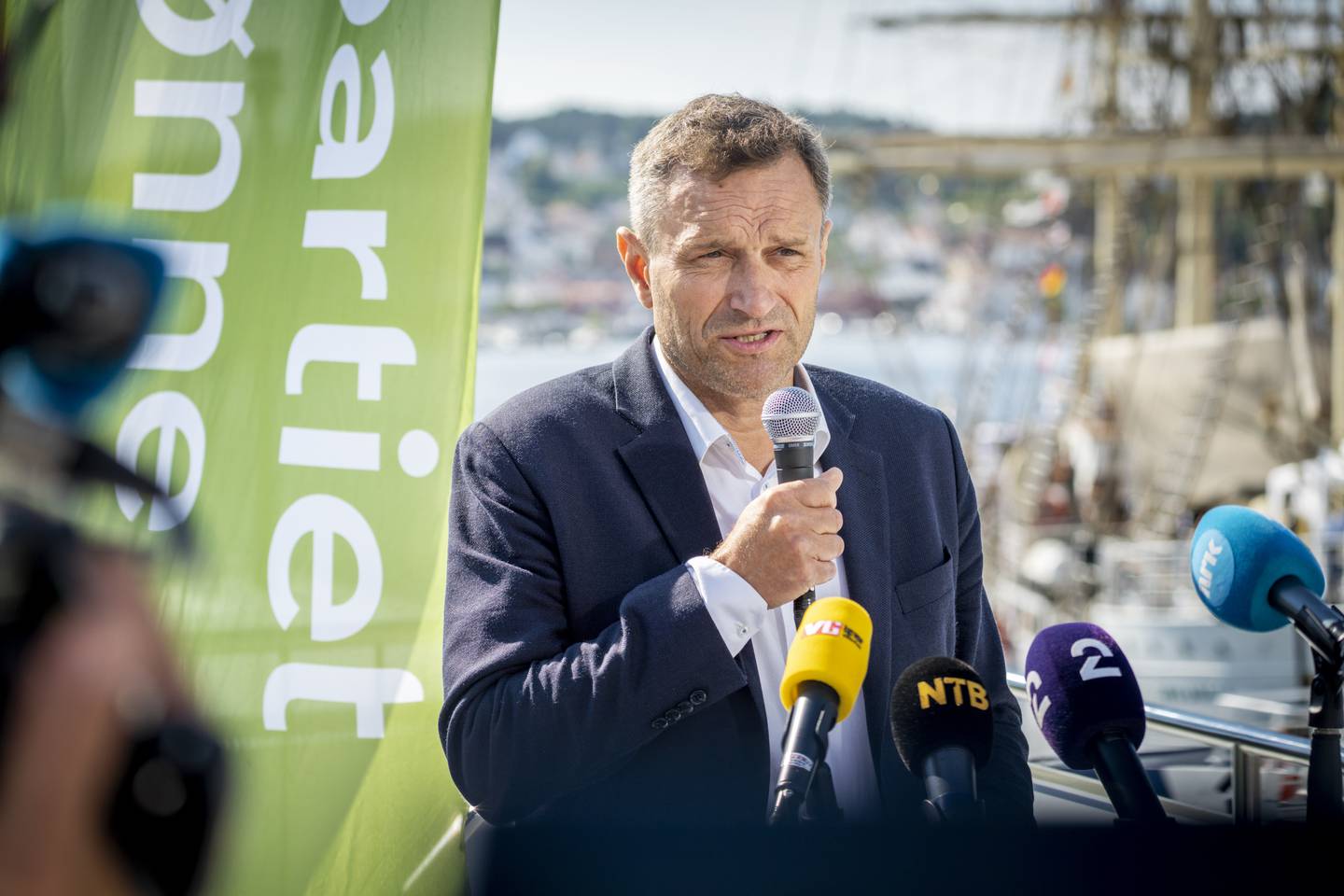 Bildet viser Arild Hermstad som har vært fungerende partileder i MDG siden Une Bastholm trakk seg. 
Foto: Ole Berg-Rusten / NTB