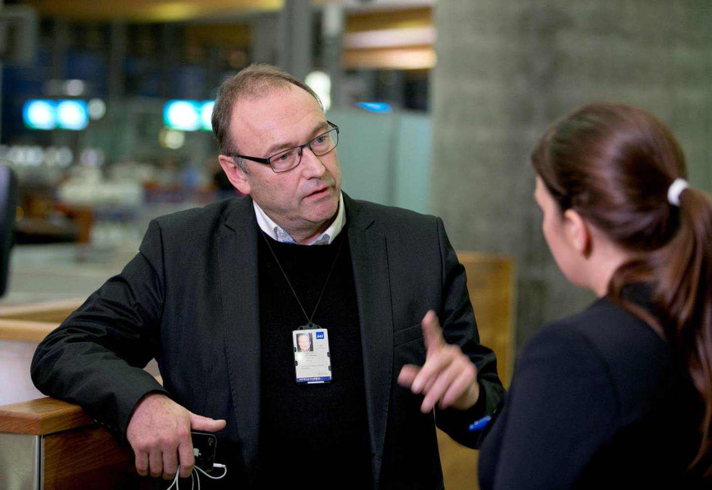 Informasjonssjef Knut Morten Johansen i SAS. 