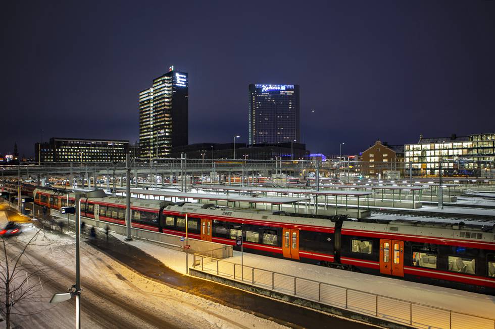 I 2021 var 26,8 prosent av alle persontog i Norge, altså omtrent hvert fjerde tog, rammet av trøbbel. Foto: Paul Kleiven / NTB
